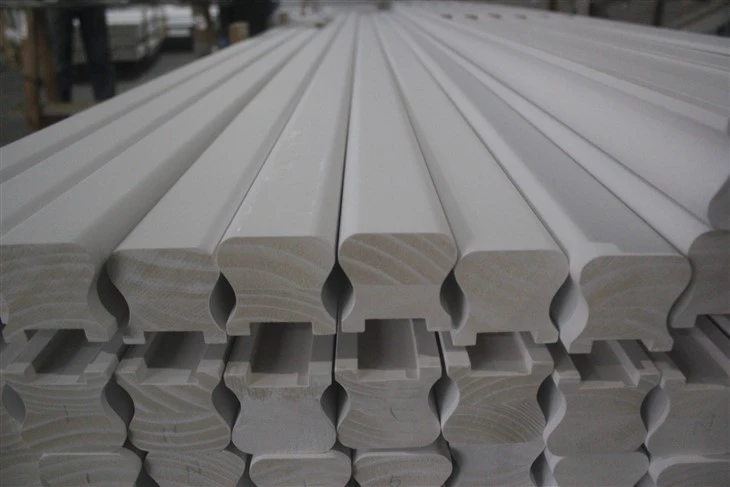 Wood Stair Parts Balusters Handrails Risers Skirt Board Inner And Outer String