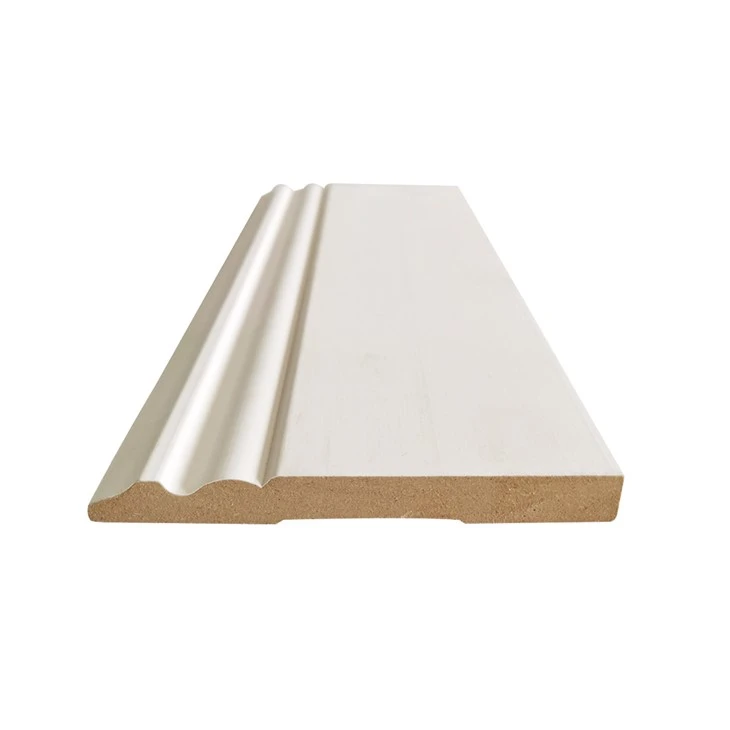 Decorative White MDF Skirtings Baseboard